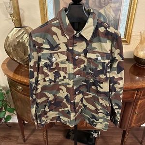 True Religion Camo Military Shirt/Jacket